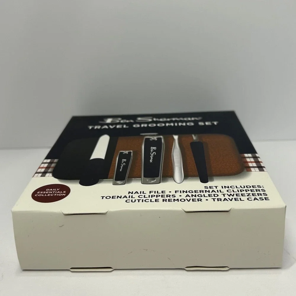 Ben Sherman Travel Grooming Set 5-Piece Manicure Kit with Case New